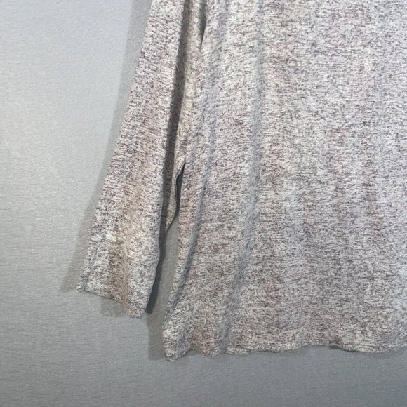 One World Tunic Sweater Womens 2X Gray Heathered Long Sleeve Cowl Neck Casual - Picture 10 of 14